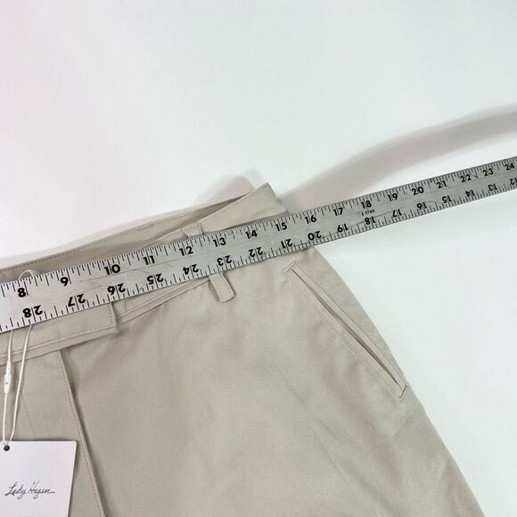 Lady Hagen Essential Golf Shorts Womens 6 Cream Havana Flat Front Belt Loops NWT - Picture 4 of 10